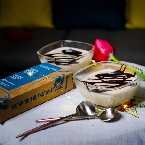 how to make panna cotta with instant coffee