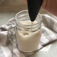 froth milk for instant coffee