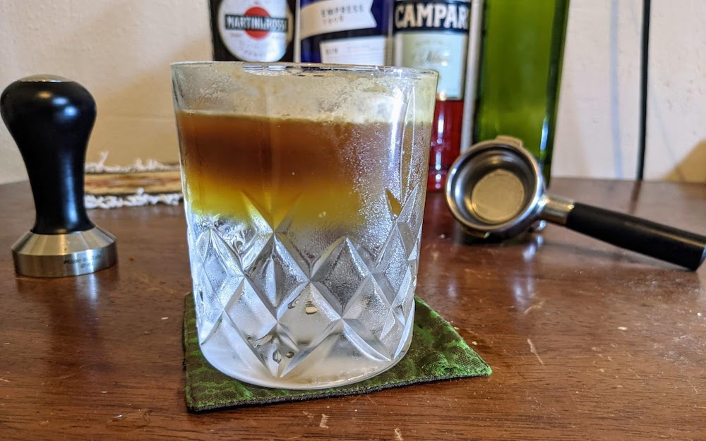 A prepared espresso tonic