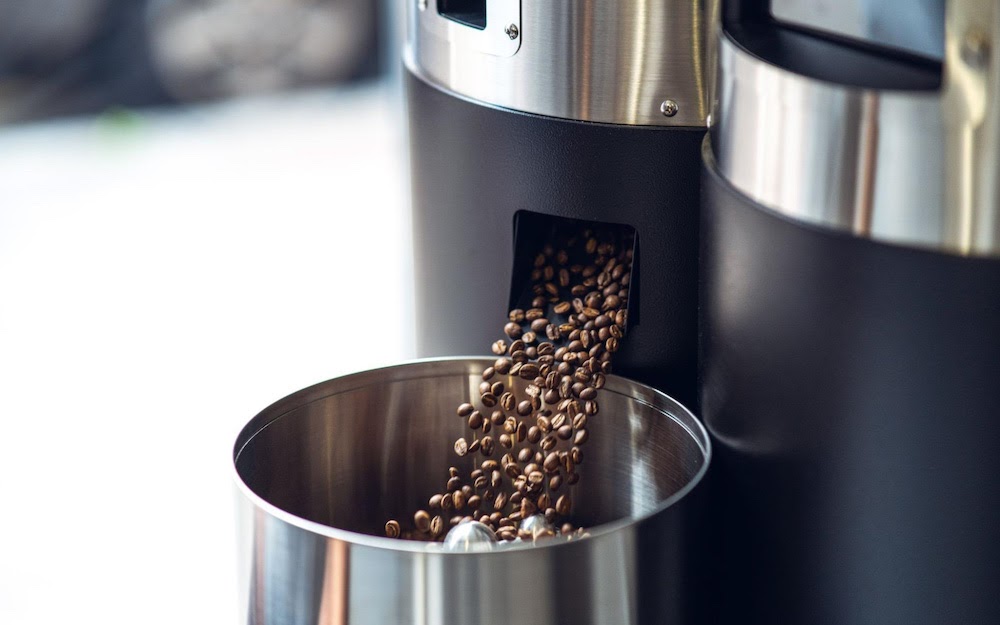 roasting coffee