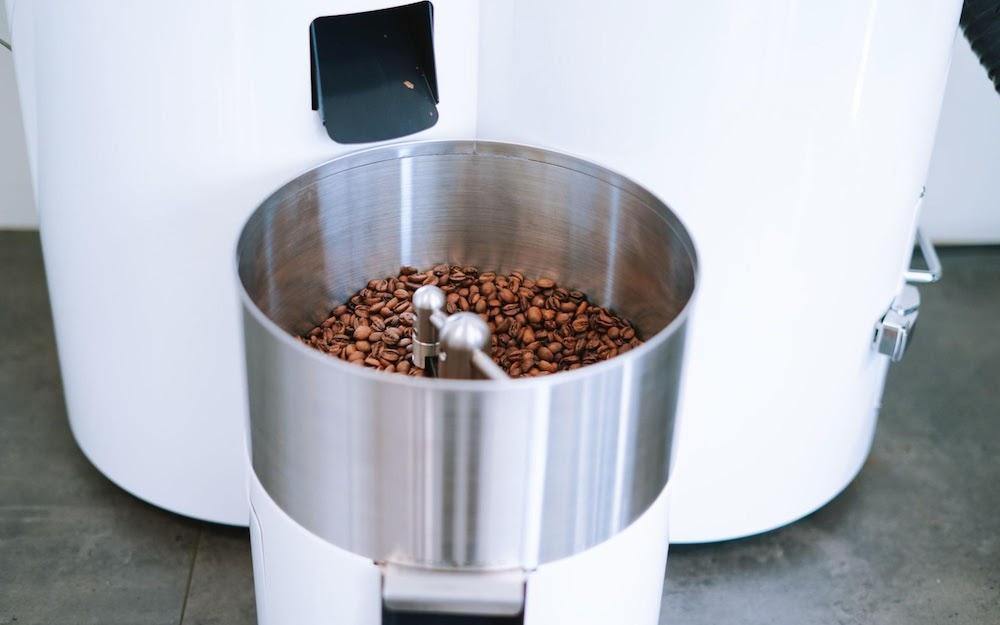 roasting coffee