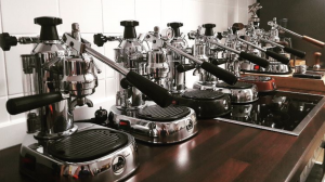 La Pavoni Europiccolas from Max's Instagram.