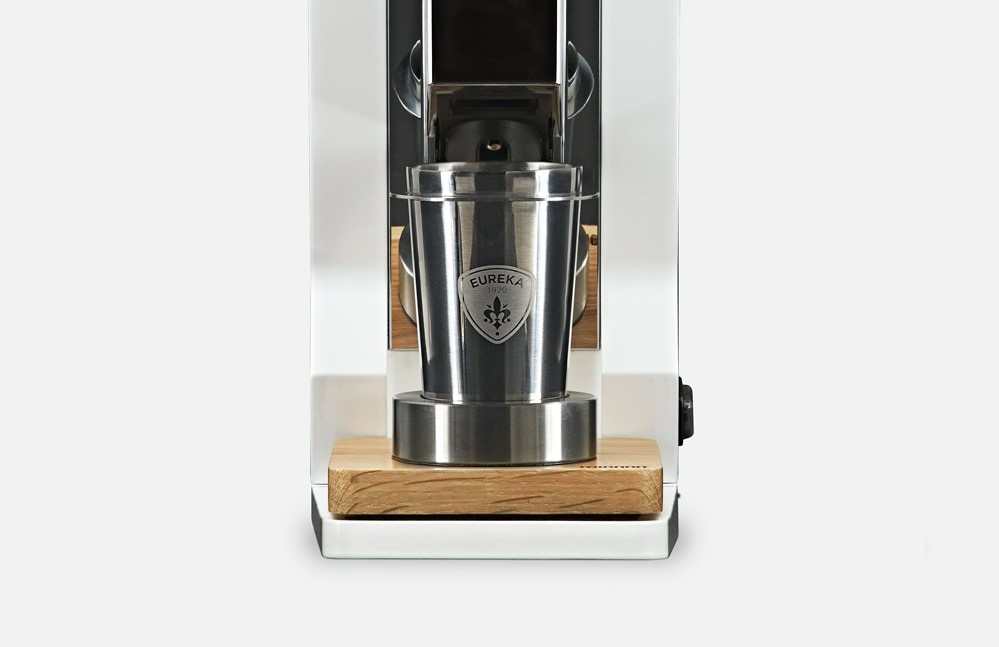 Dosing receptacle for an Eureka Mignon grinder