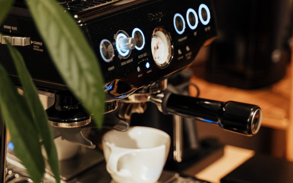 A home espresso machine.
