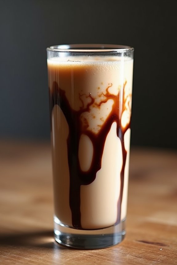 chocolate swirl milkshake technique