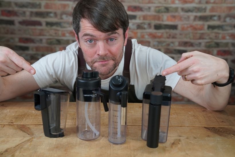 Bean to Cup Coffee Machines One Touch Milk Carafes