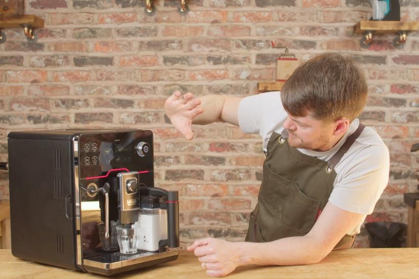 Gaggia Accademia bean-to-cup espresso machine.