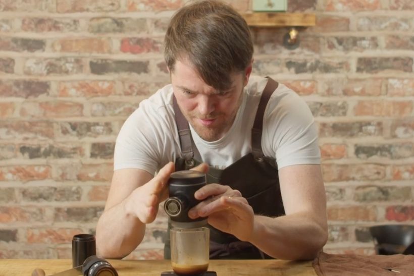 Wacaco picopresso portable espresso machine.